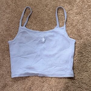 PacSun Light Blue Ribbed Top
